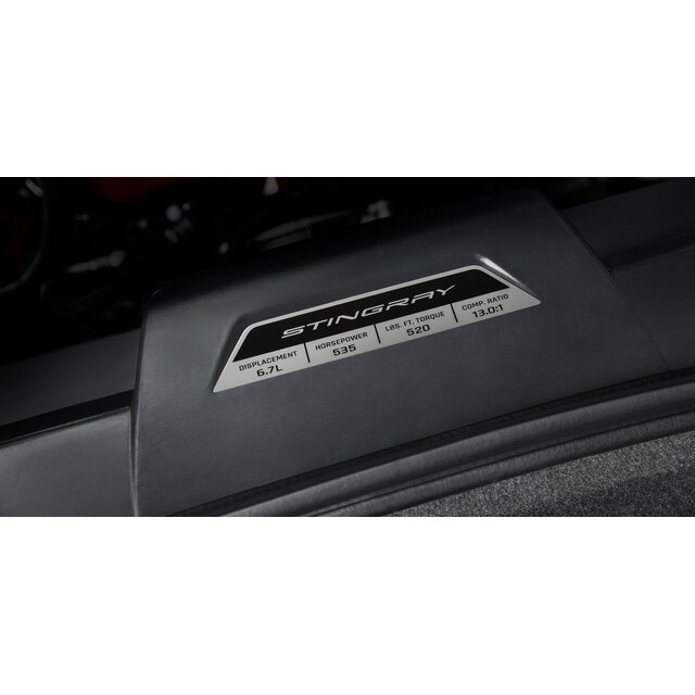 Engine Specification Plaque for Stingray